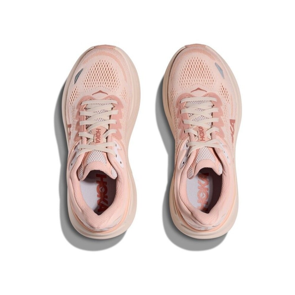 HOKA Bondi 9 Women’s Running Shoes Rose Latte Cream 1162012-RLTT Size 6 - Picture 3 of 6